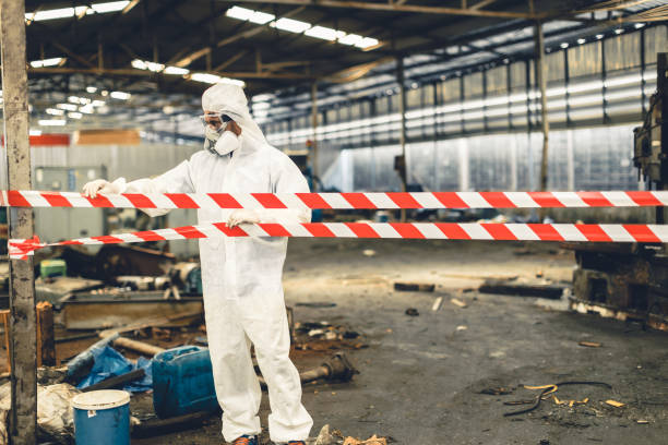 Professional Unattended Death Cleanup technician working in Arcadia, IN